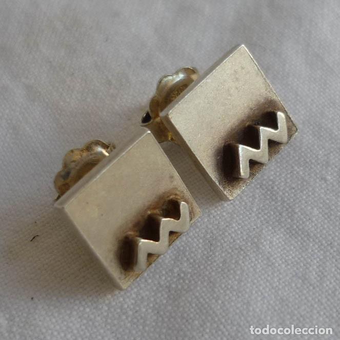 Joyeria: Pendientes de plata dise&ntilde;o geom&eacute;trico - Foto 1