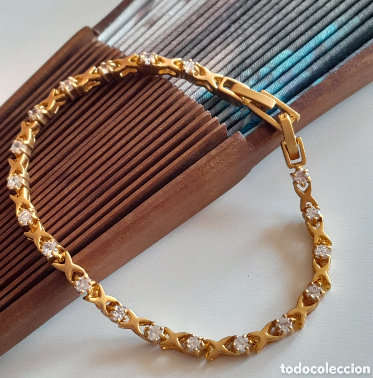 Joyeria: ESPECTACULAR PULSERA RIVIERE CON CIRCONIOS Y DOBLE CIERRE - Foto 5