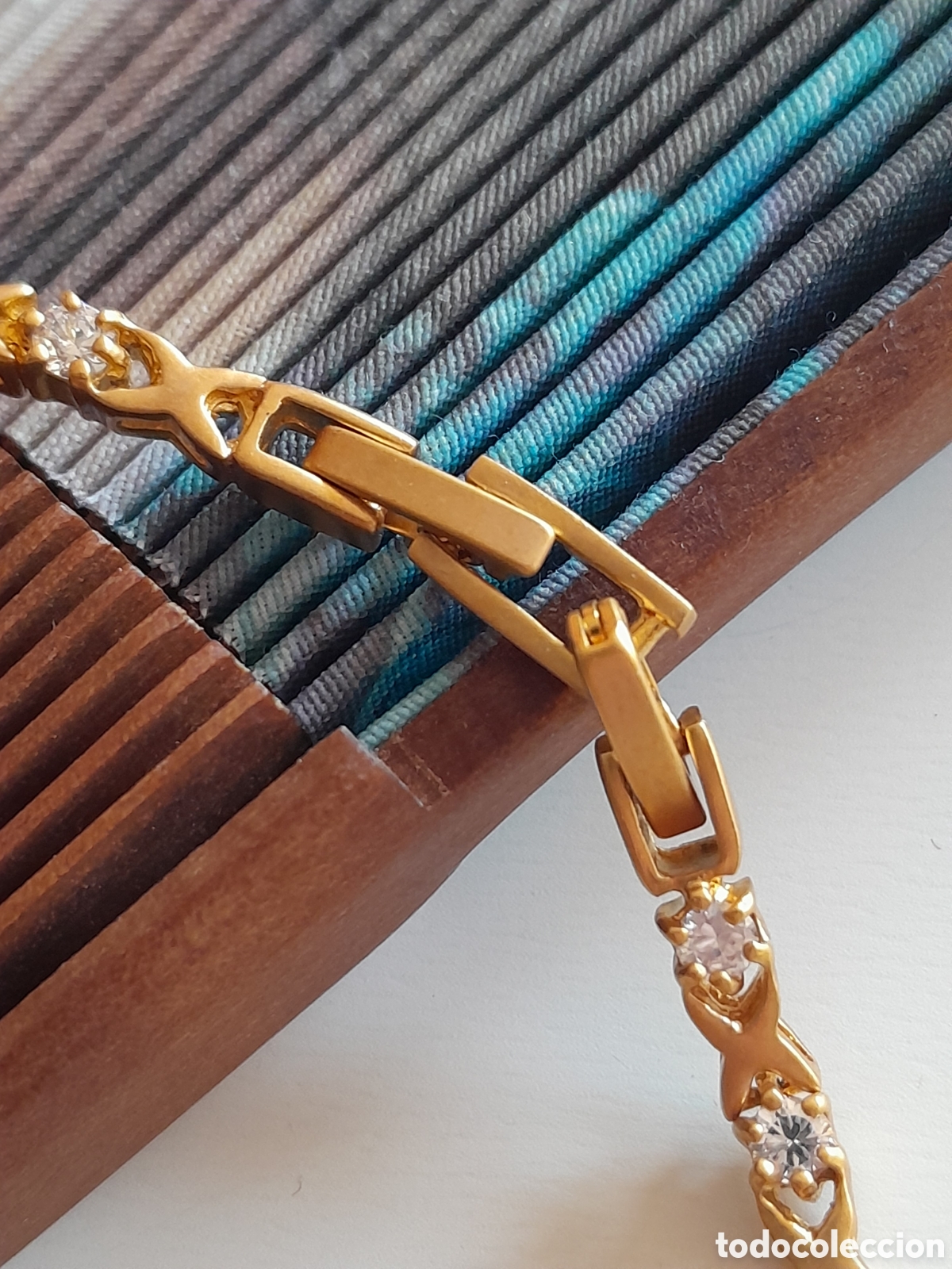 Joyeria: ESPECTACULAR PULSERA RIVIERE CON CIRCONIOS Y DOBLE CIERRE - Foto 6