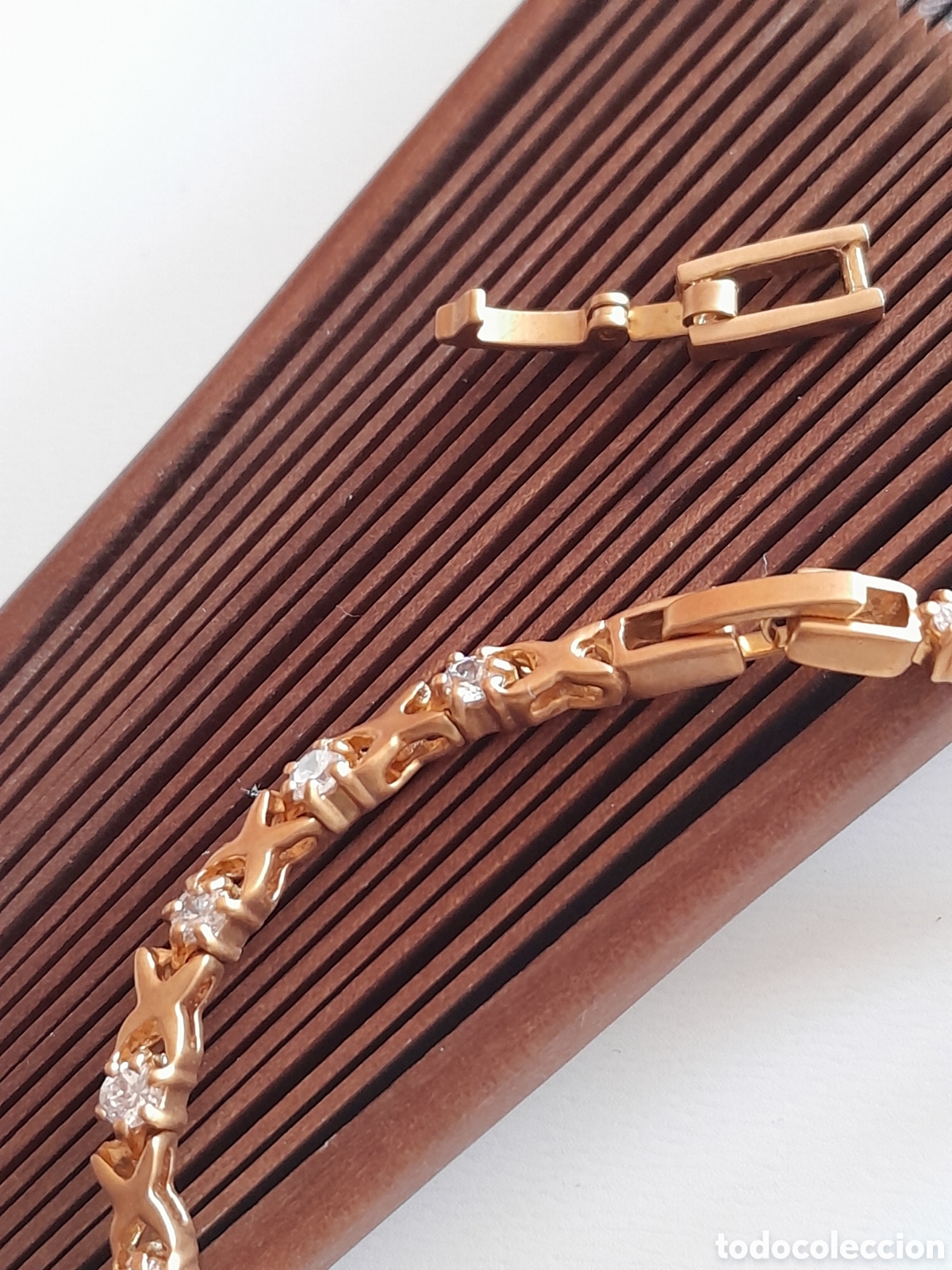 Joyeria: ESPECTACULAR PULSERA RIVIERE CON CIRCONIOS Y DOBLE CIERRE - Foto 2