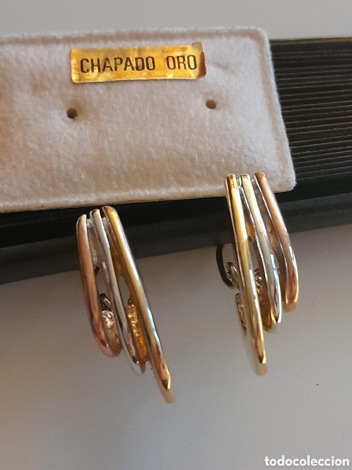 Joyeria: PENDIENTES TRICOLOR. CIERRE OMEGA - Foto 2