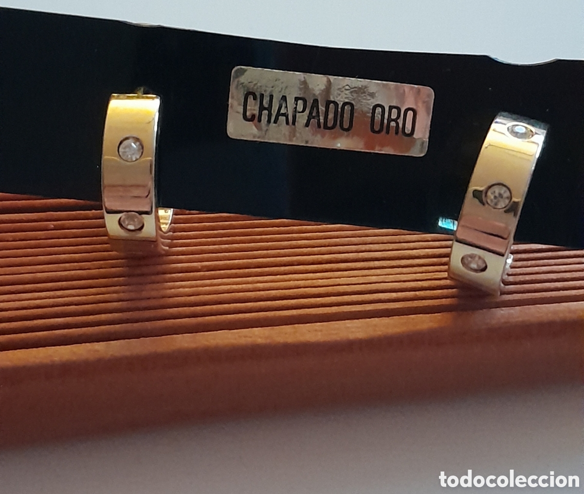 Joyeria: PENDIENTES CHAPADOS ESTILO CARTIER - Foto 2