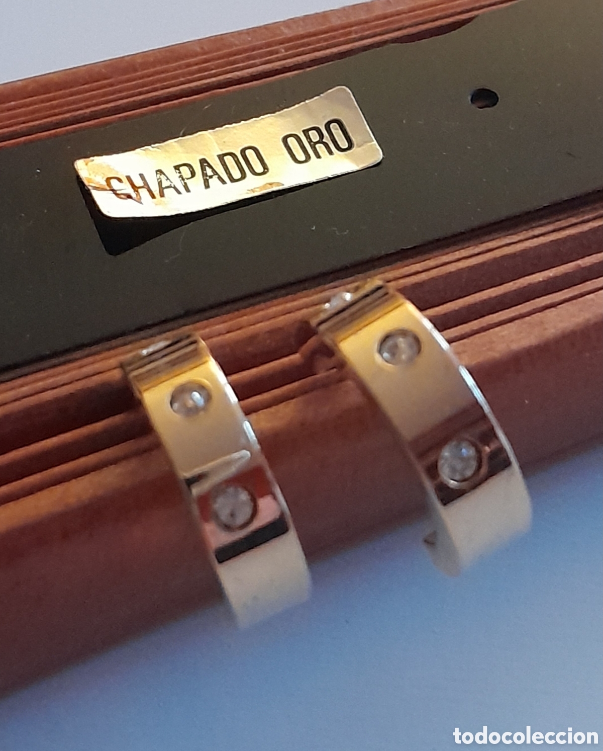 Joyeria: PENDIENTES CHAPADOS ESTILO CARTIER - Foto 1