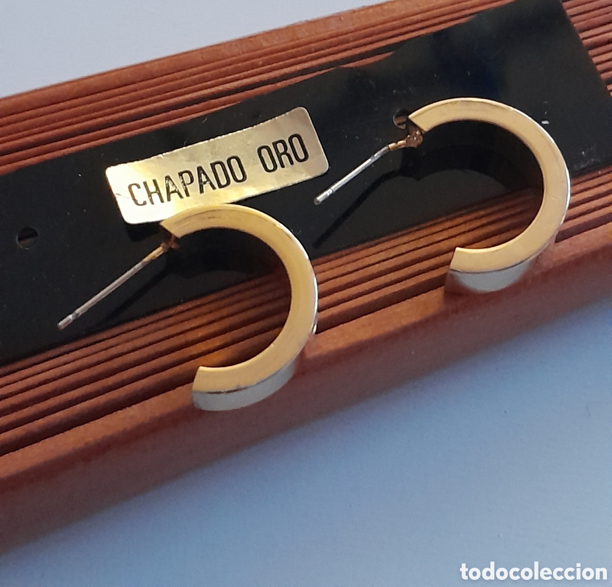 Joyeria: PENDIENTES CHAPADOS ESTILO CARTIER - Foto 3