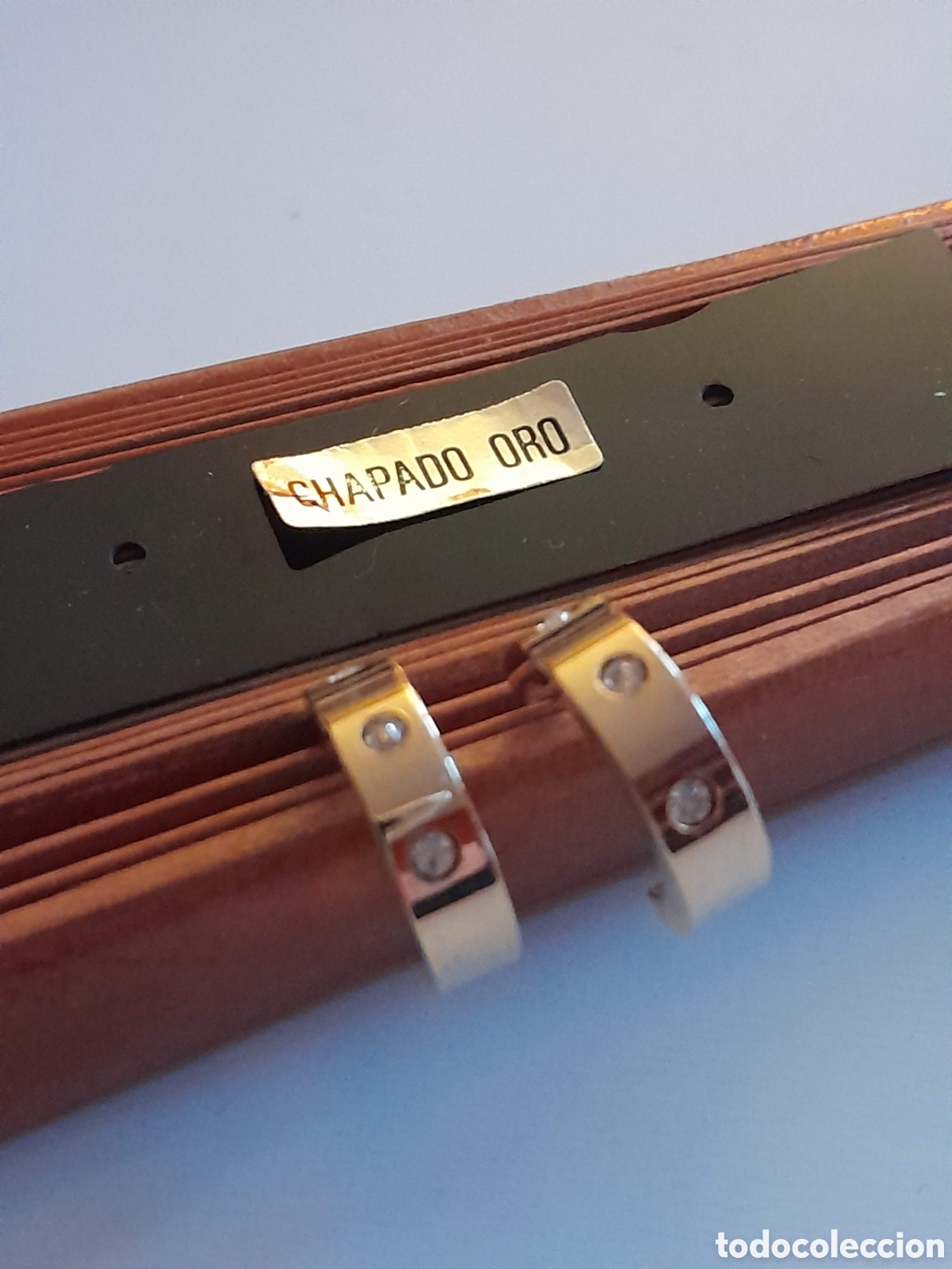 Joyeria: PENDIENTES CHAPADOS ESTILO CARTIER - Foto 5