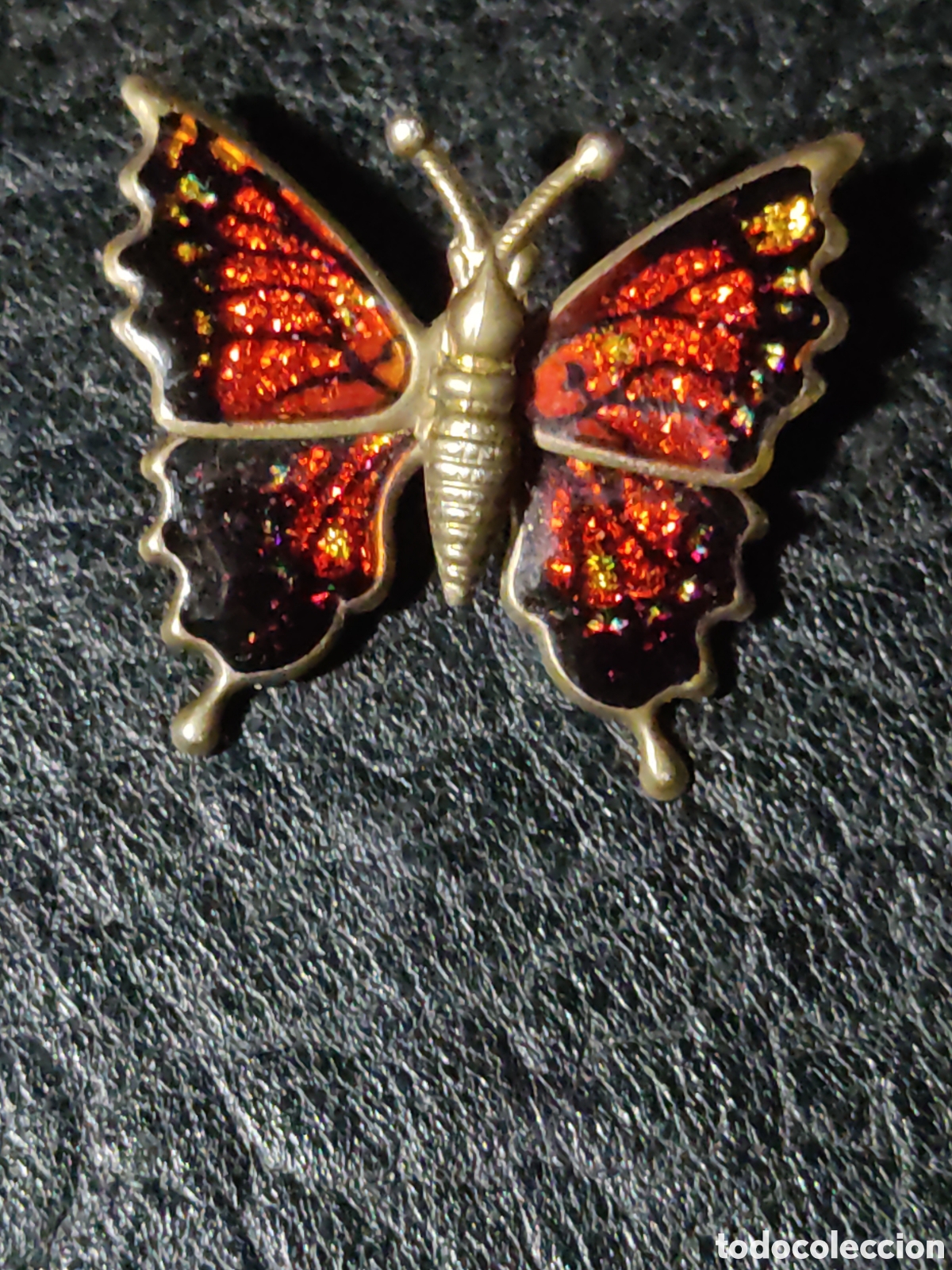 Joyeria: Broche mariposa de los a&ntilde;os 70. - Foto 1