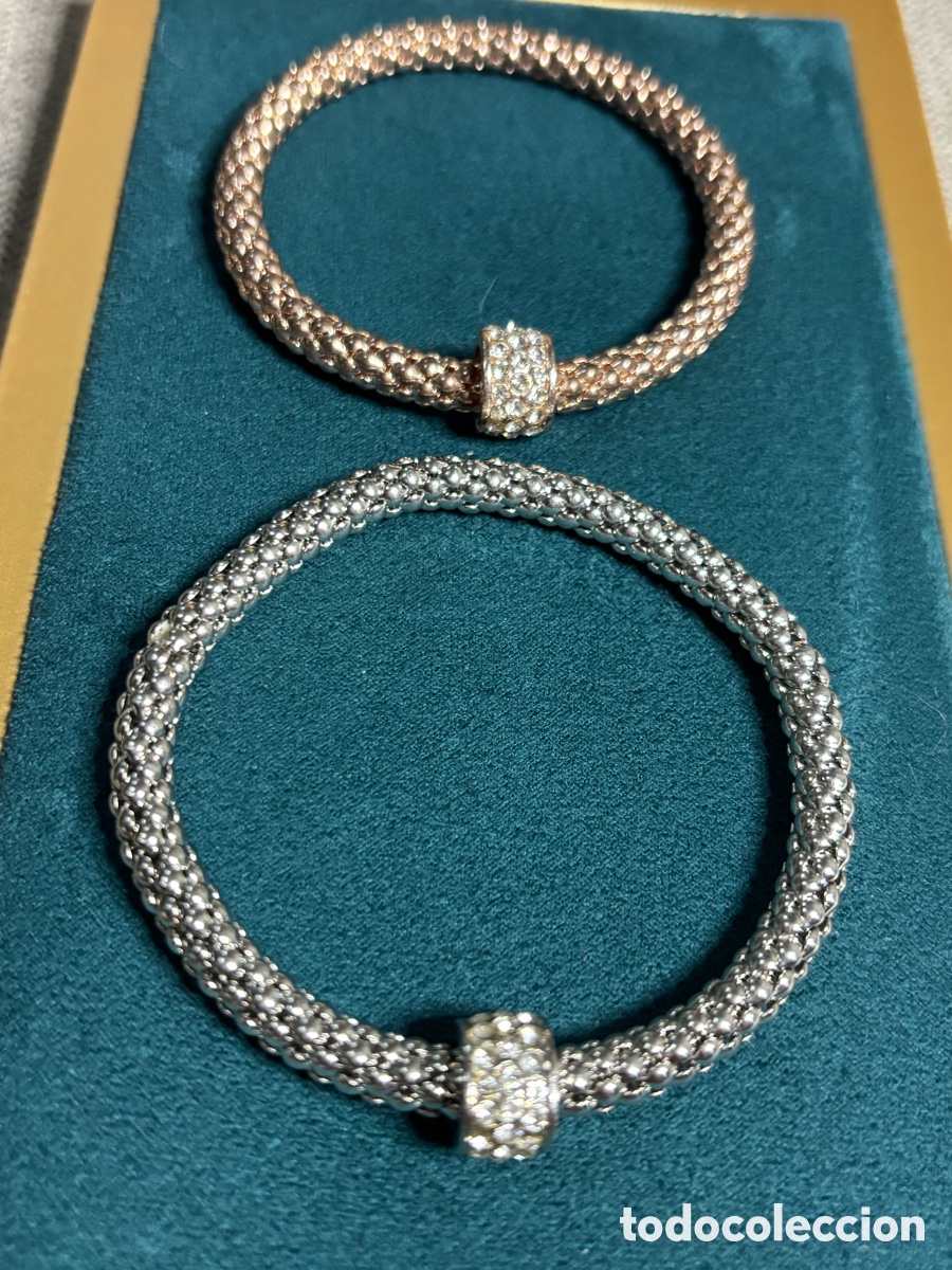 Joyeria: Dos pulseras el&aacute;sticas de metal - Foto 2