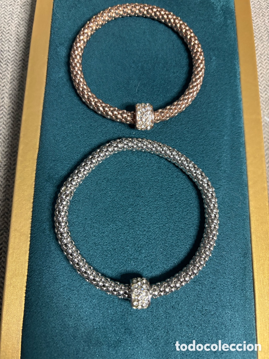 Joyeria: Dos pulseras el&aacute;sticas de metal - Foto 1
