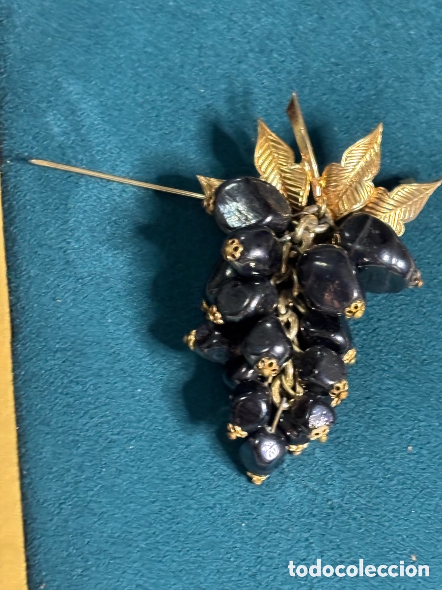 Joyeria: Broche racimo vintage de metal - Foto 1