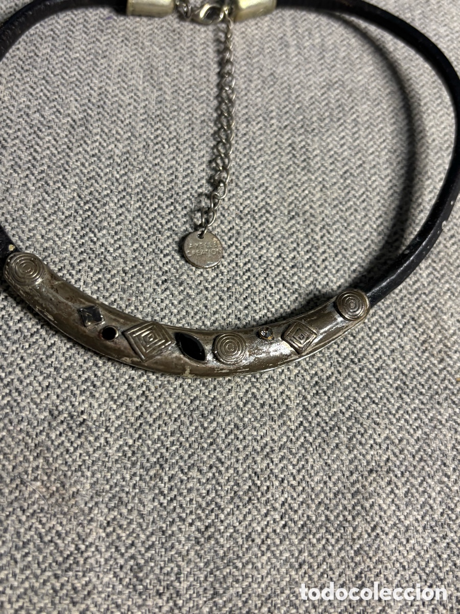 Joyeria: Gargantilla cord&oacute;n y metal - Foto 2