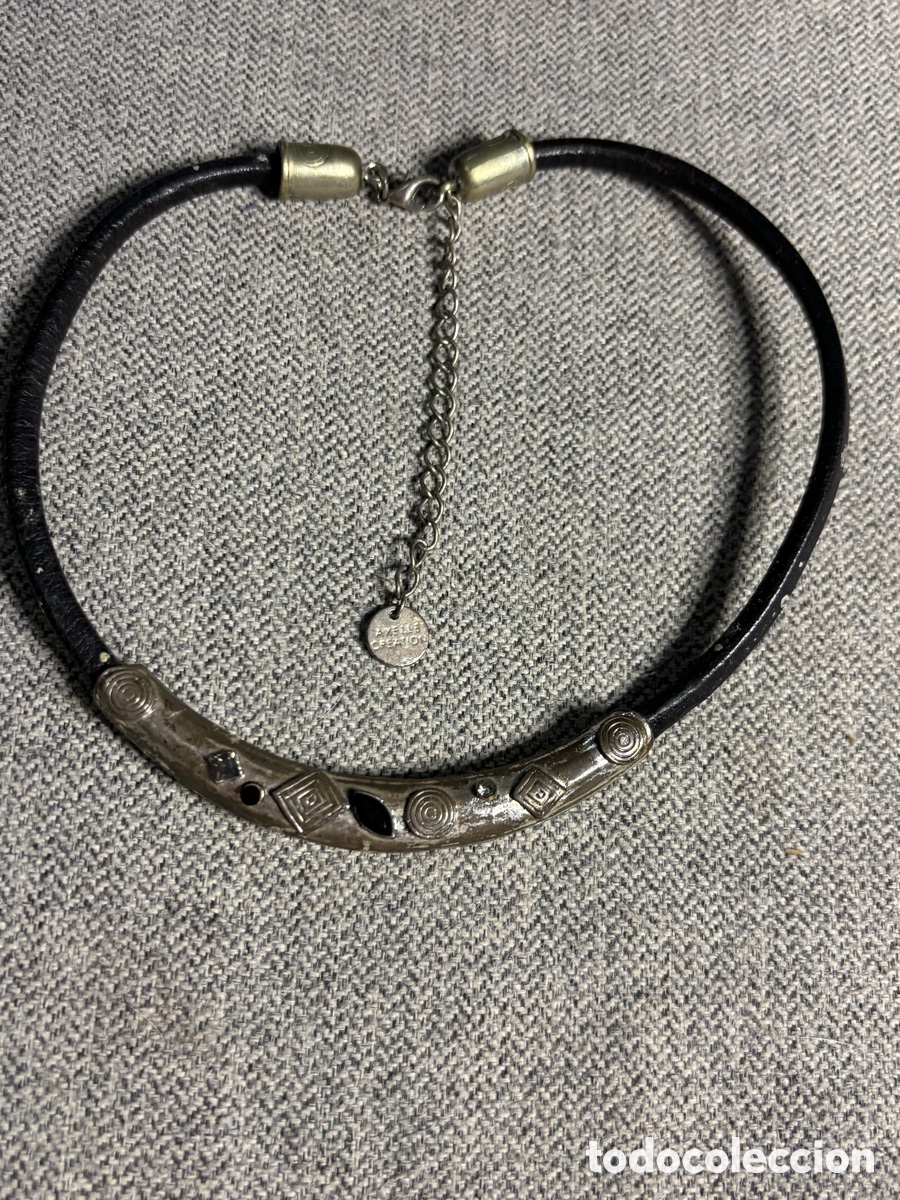 Joyeria: Gargantilla cord&oacute;n y metal - Foto 1