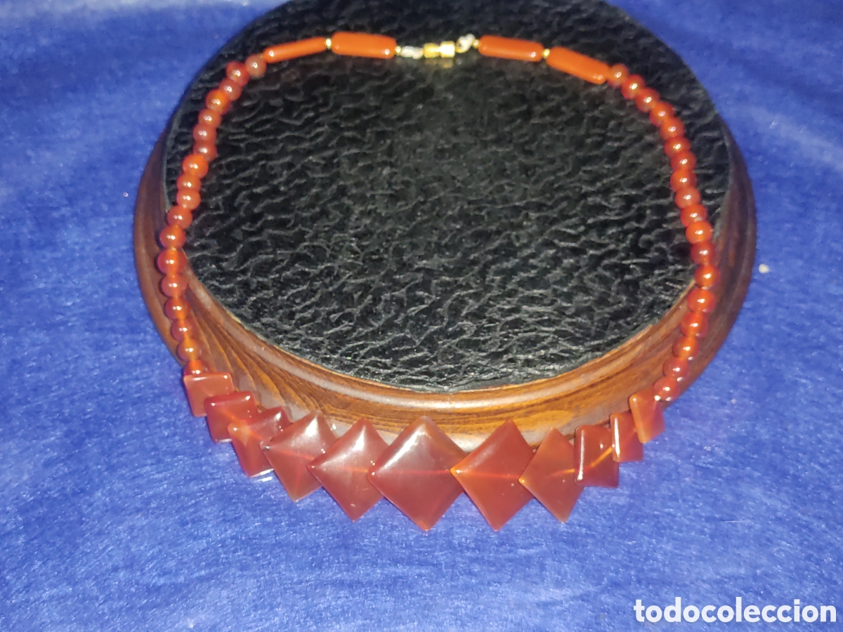 Joyeria: Collar de Carneola & Cuarzo.Vintage. - Foto 2