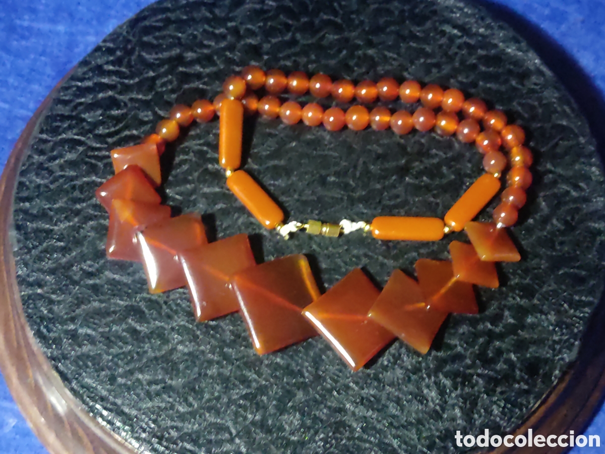 Joyeria: Collar de Carneola & Cuarzo.Vintage. - Foto 3