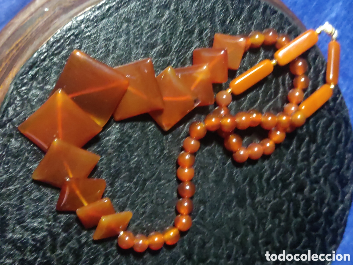 Joyeria: Collar de Carneola & Cuarzo.Vintage. - Foto 5