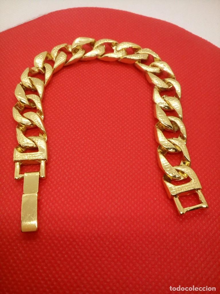 Joyeria: Pulsera Dorada Eslabones con Brillo - Foto 4