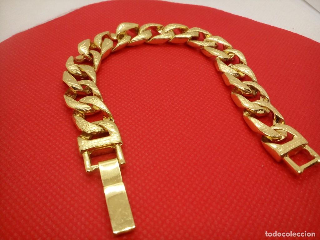 Joyeria: Pulsera Dorada Eslabones con Brillo - Foto 5