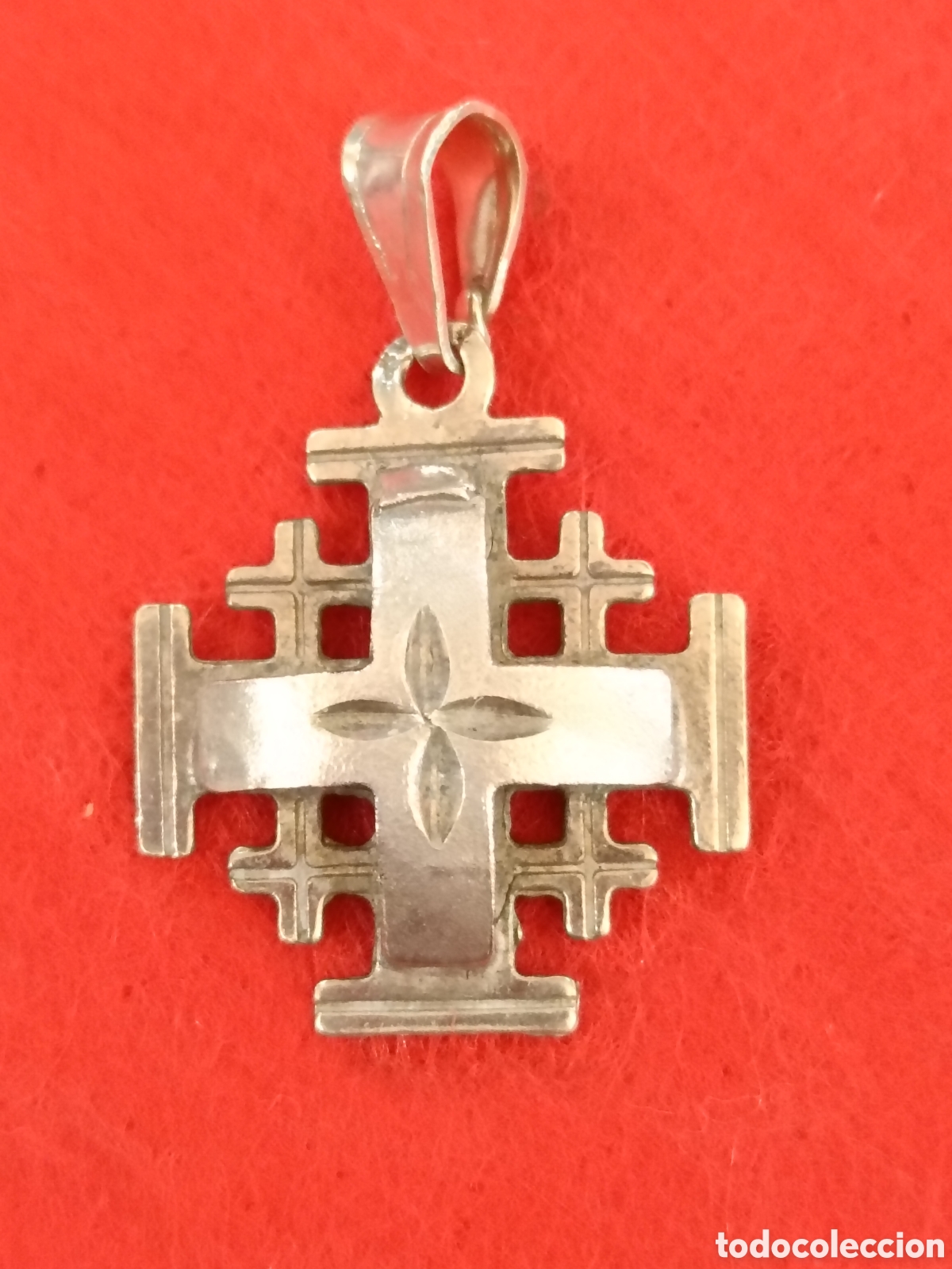 Joaillerie: COLGANTE CRUZ DE JERUSAL&Eacute;N PLATA 925.