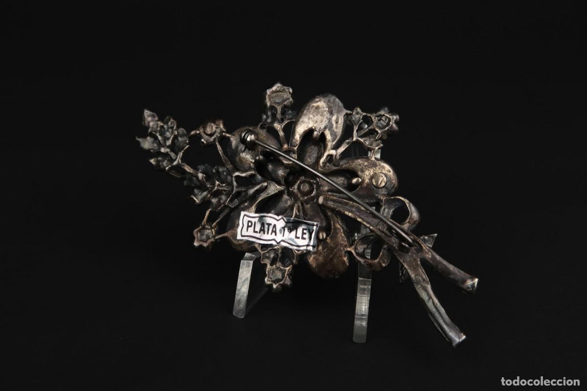 Joyeria: Antiguo Broche de Plata y Marcasitas - Foto 8