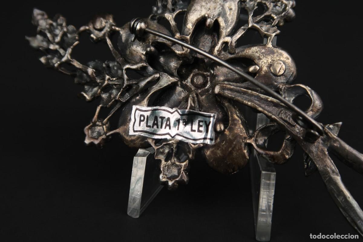 Joyeria: Antiguo Broche de Plata y Marcasitas - Foto 10