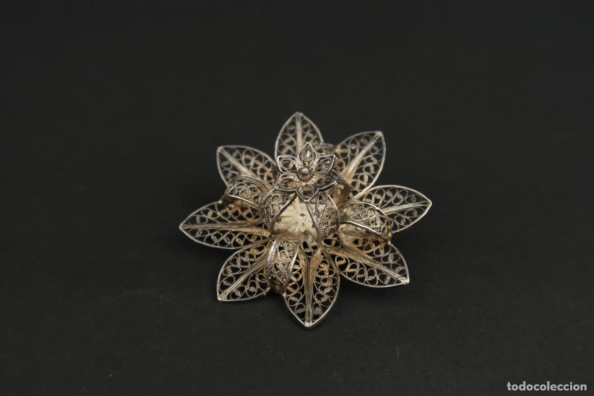 Joyeria: Antiguo Broche Filigrana de Plata - Foto 4