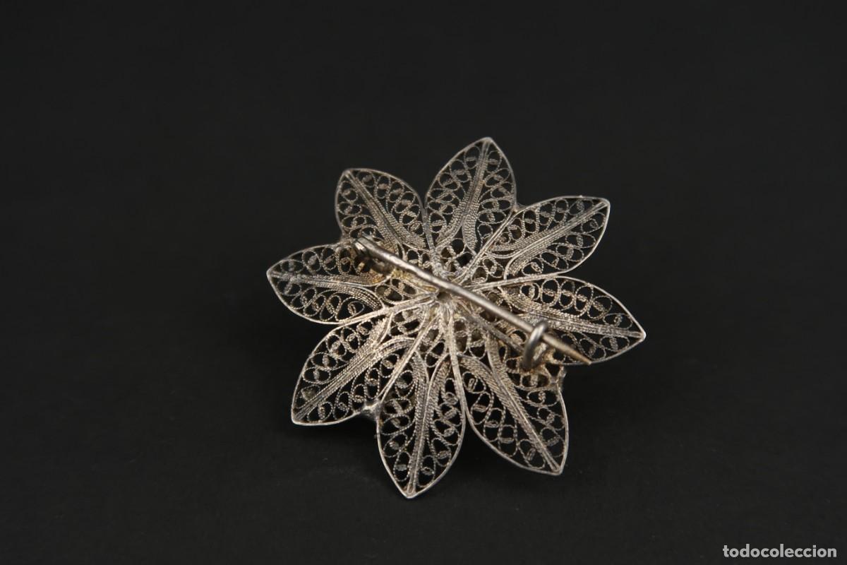 Joyeria: Antiguo Broche Filigrana de Plata - Foto 6