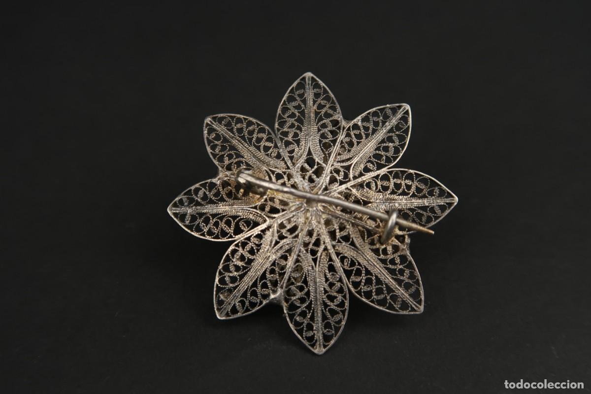 Joyeria: Antiguo Broche Filigrana de Plata - Foto 7