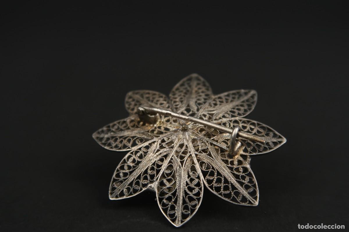 Joyeria: Antiguo Broche Filigrana de Plata - Foto 8