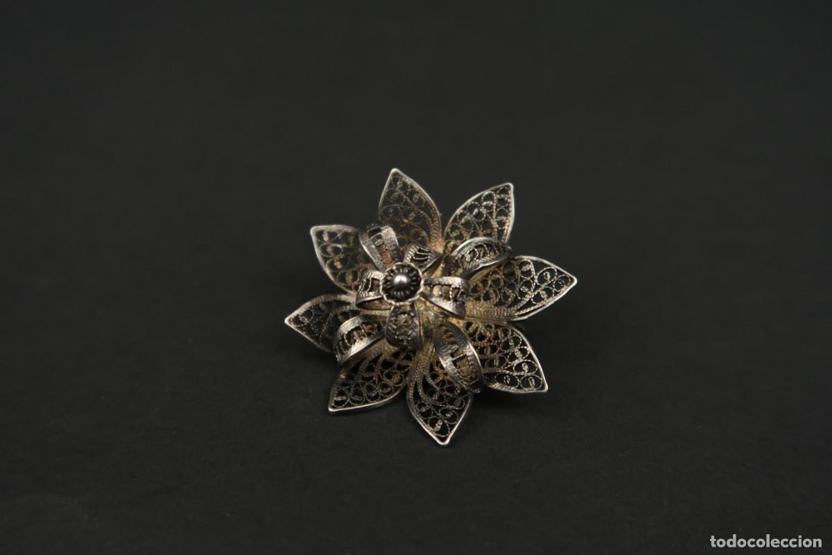Joyeria: Antiguo Broche Filigrana de Plata - Foto 2