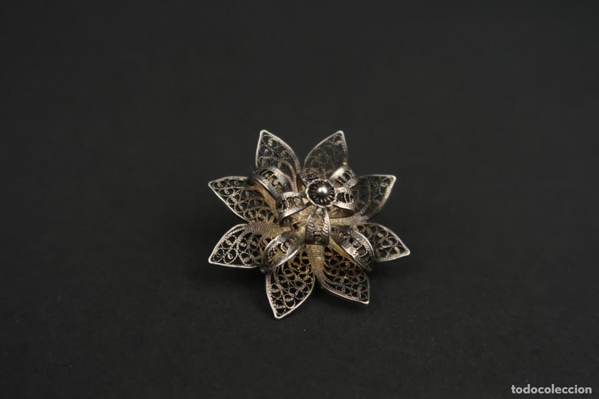 Joyeria: Antiguo Broche Filigrana de Plata - Foto 4