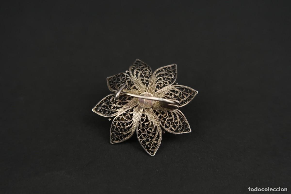 Joyeria: Antiguo Broche Filigrana de Plata - Foto 6