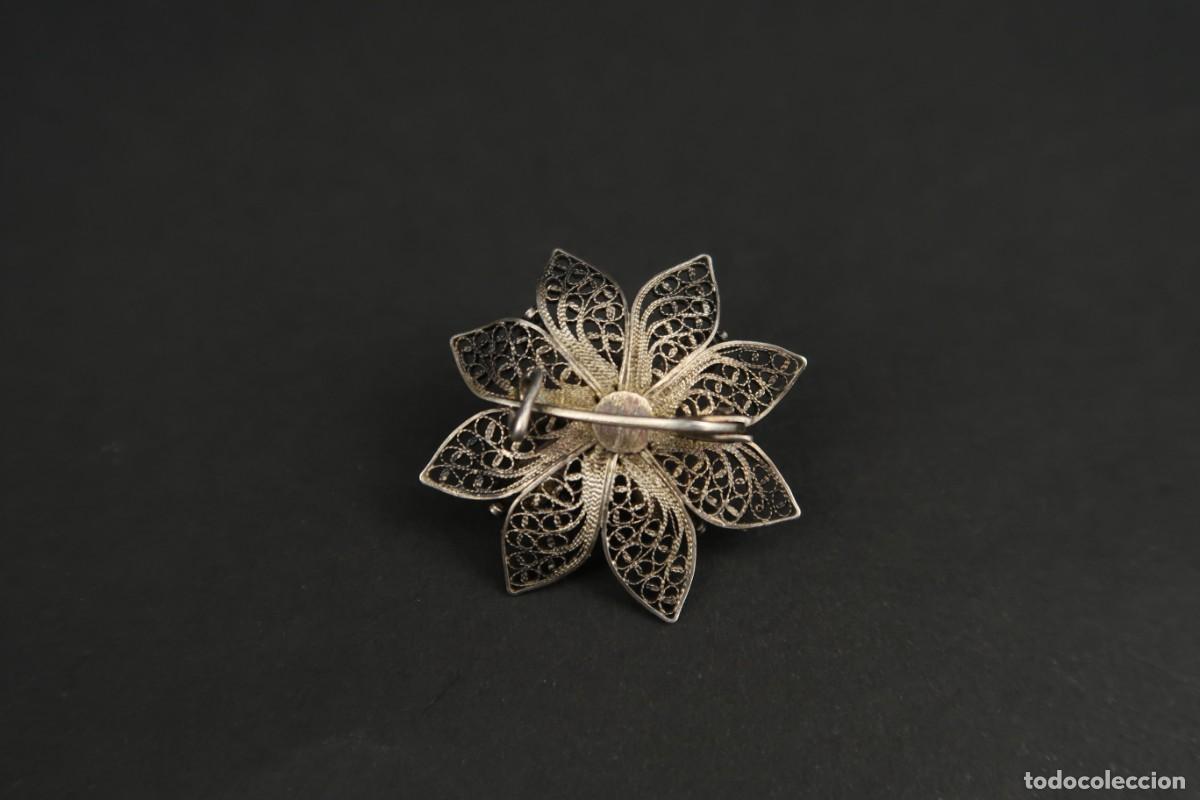 Joyeria: Antiguo Broche Filigrana de Plata - Foto 7