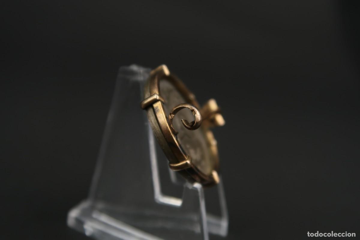 Joyeria: Antiguo Broche Frances de Plata y Plata Dorada - Foto 11