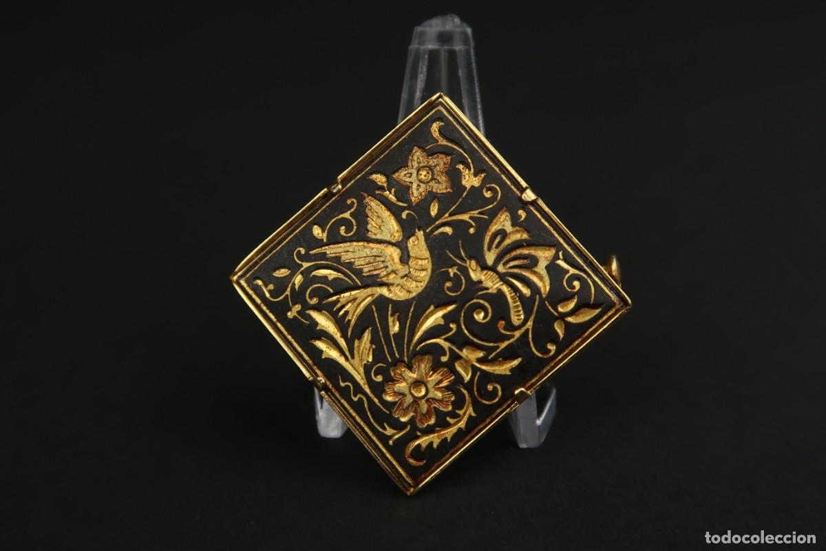 Joyeria: Antiguo Broche Damasquinado - Foto 3