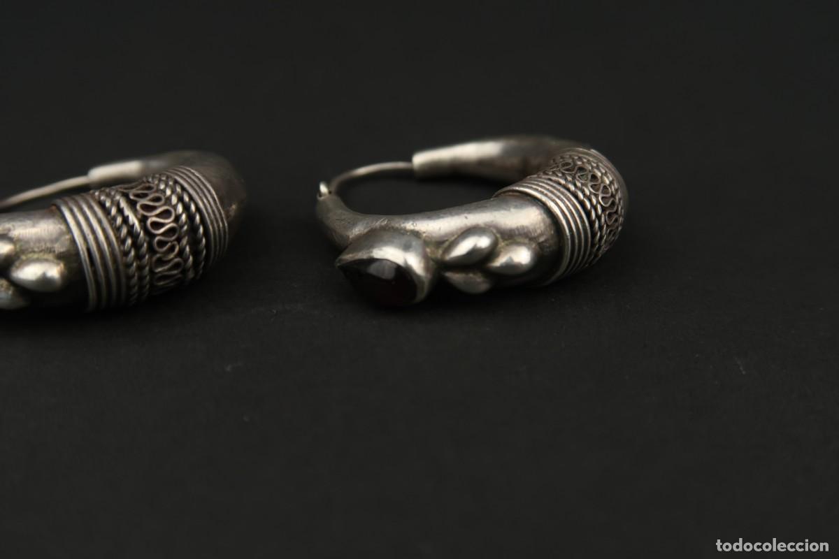 Joyeria: Antiguos Pendientes de Plata - Foto 4