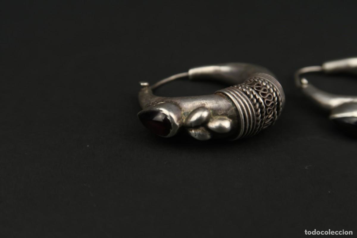 Joyeria: Antiguos Pendientes de Plata - Foto 5