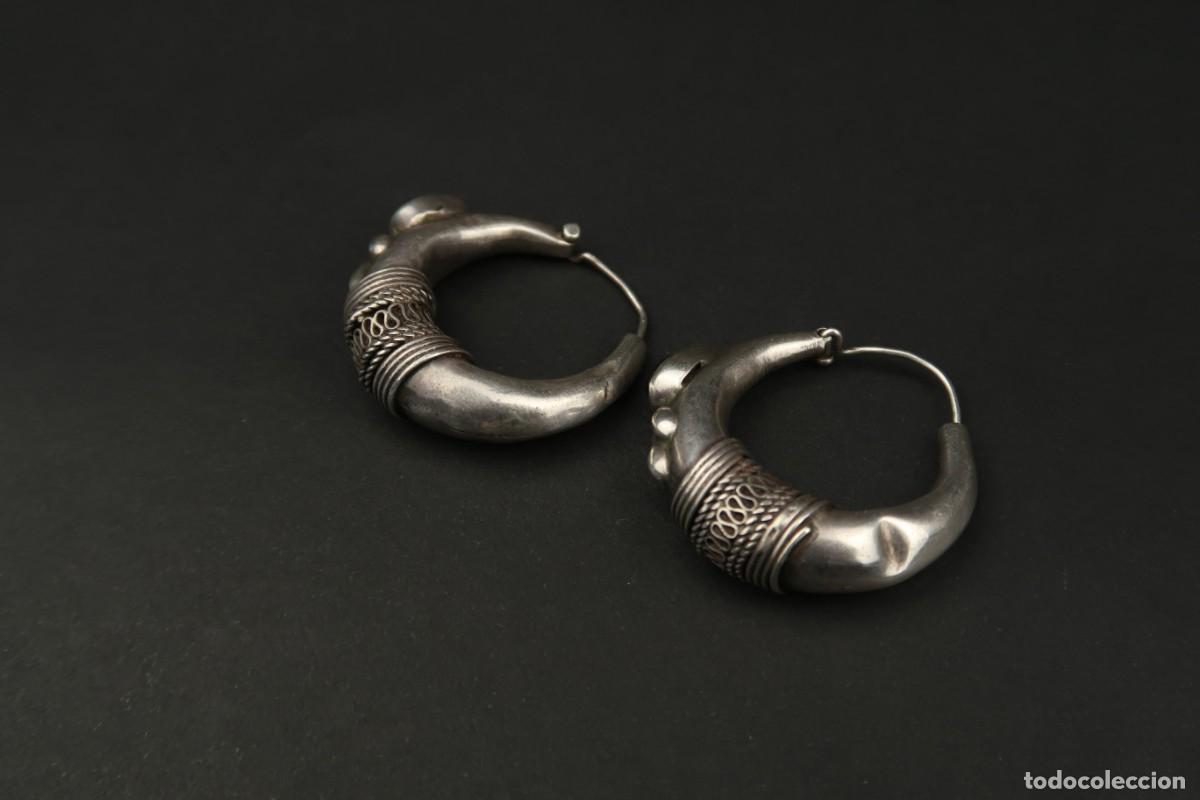 Joyeria: Antiguos Pendientes de Plata - Foto 6