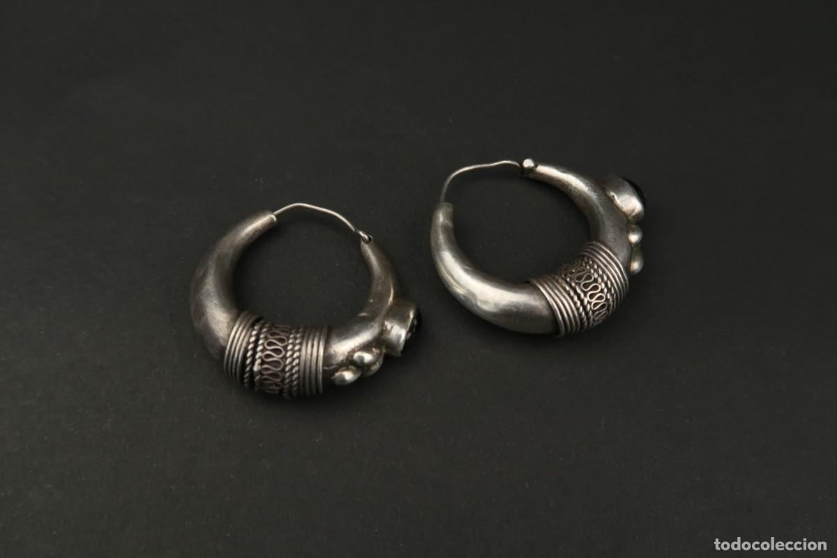 Joyeria: Antiguos Pendientes de Plata - Foto 8