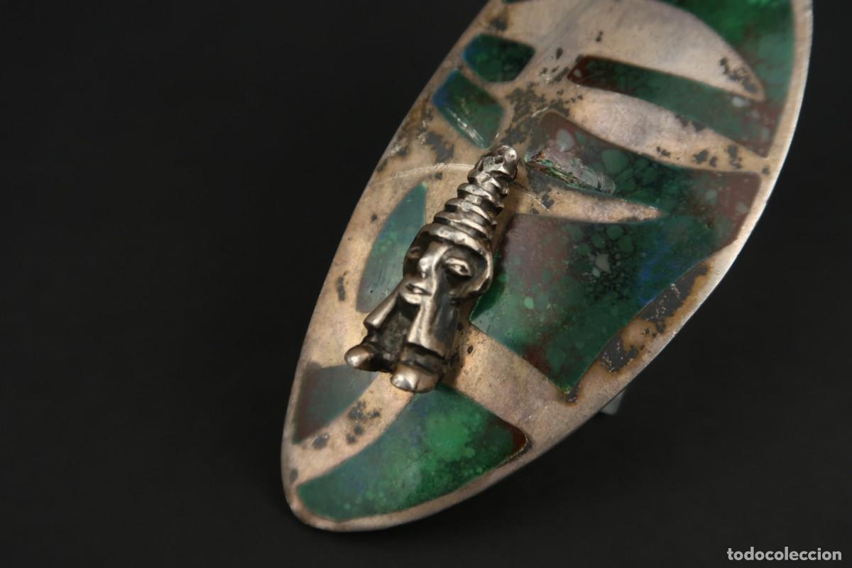 Joyeria: Antiguo Colgante de Plata y Esmaltes - Foto 3