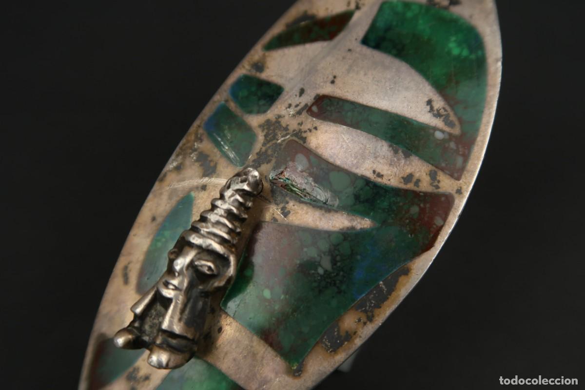 Joyeria: Antiguo Colgante de Plata y Esmaltes - Foto 4