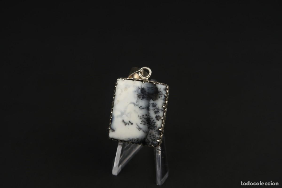 Joyeria: Antiguo Colgante de Plata y &Aacute;gata - Foto 1