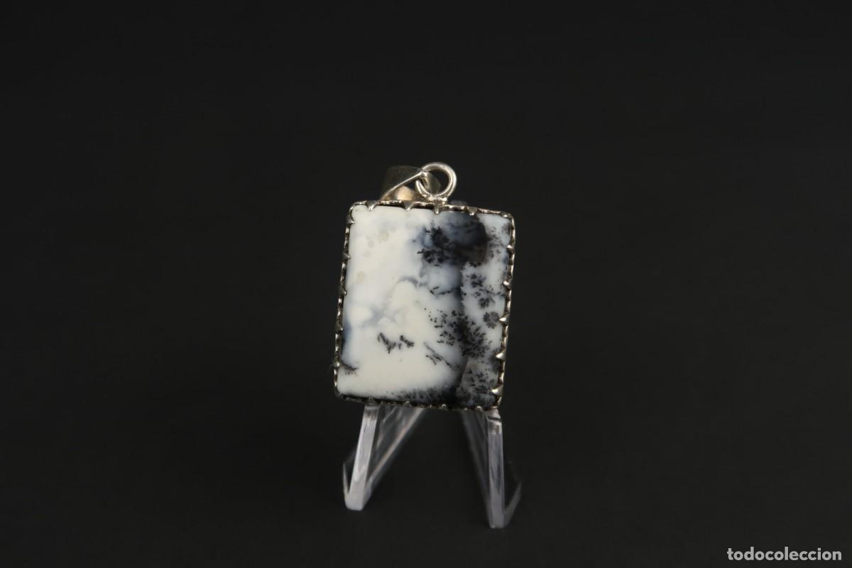 Joyeria: Antiguo Colgante de Plata y &Aacute;gata - Foto 2