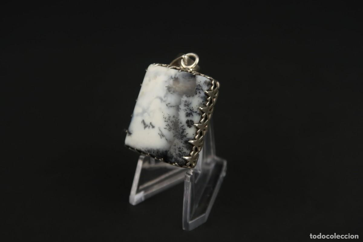 Joyeria: Antiguo Colgante de Plata y &Aacute;gata - Foto 3