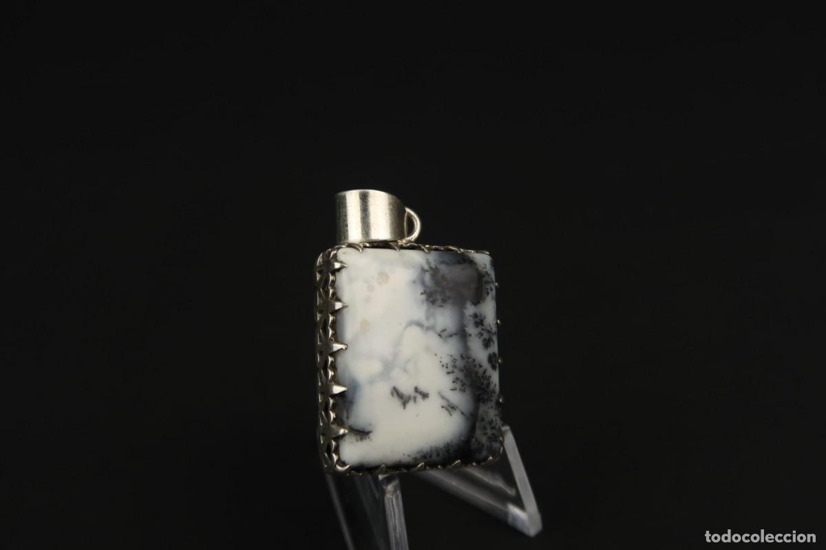 Joyeria: Antiguo Colgante de Plata y &Aacute;gata - Foto 6