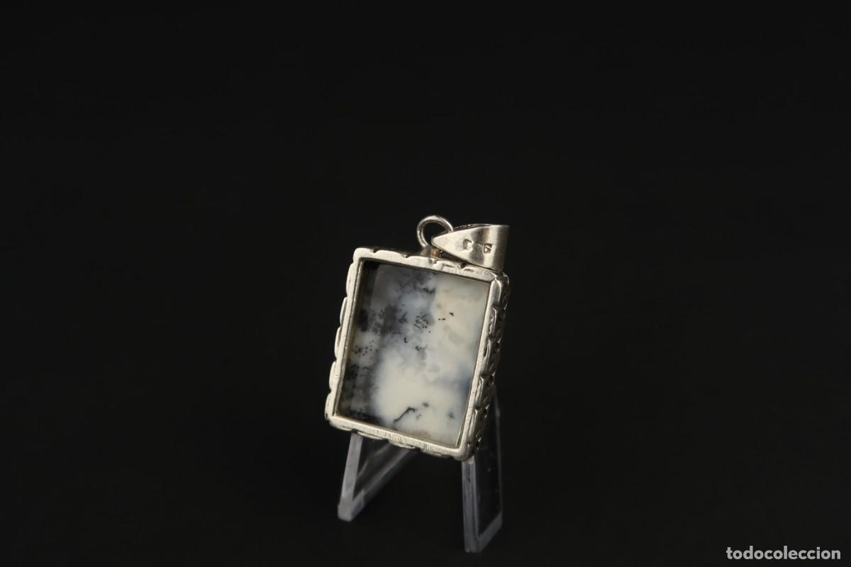 Joyeria: Antiguo Colgante de Plata y &Aacute;gata - Foto 7