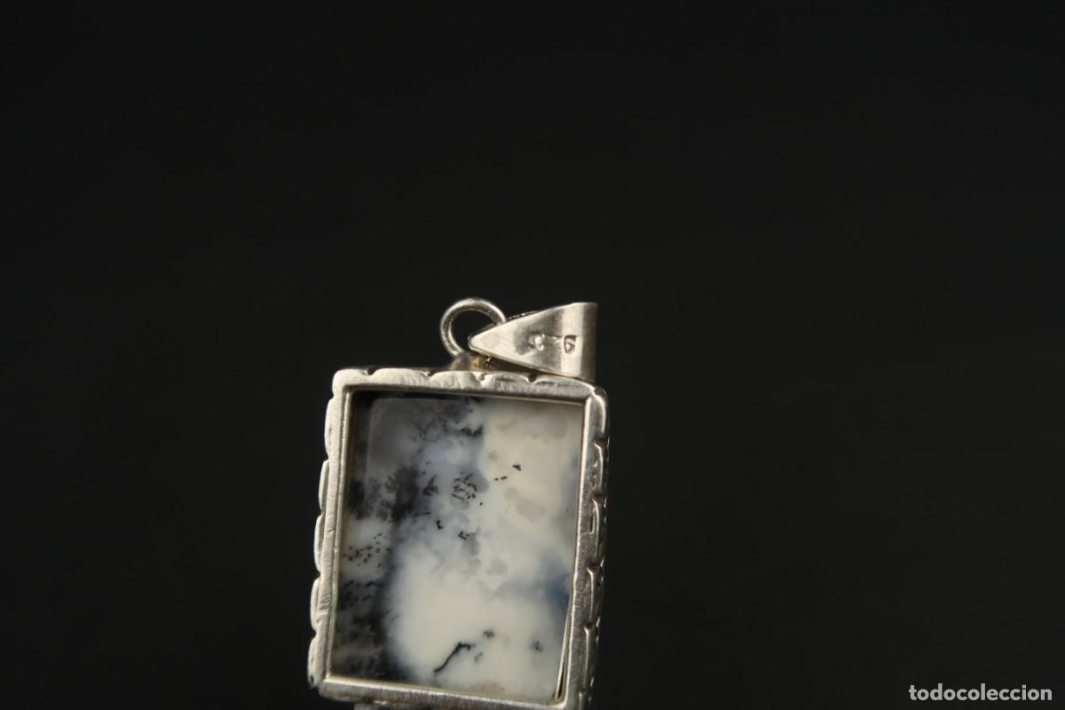 Joyeria: Antiguo Colgante de Plata y &Aacute;gata - Foto 8