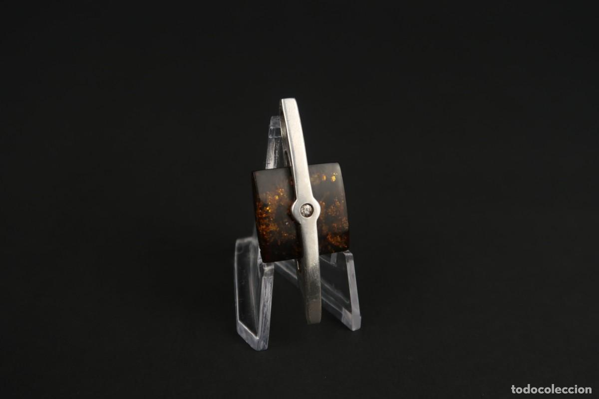 Joyeria: Antiguo Colgante de Plata y &Aacute;mbar - Foto 5