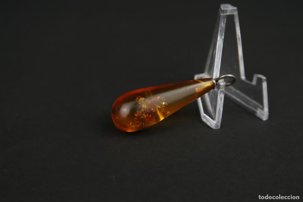 Joyeria: Antiguo Colgante de Plata y &Aacute;mbar - Foto 4