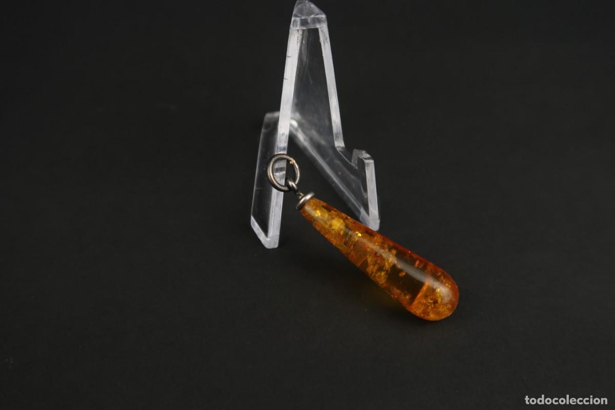 Joyeria: Antiguo Colgante de Plata y &Aacute;mbar - Foto 5