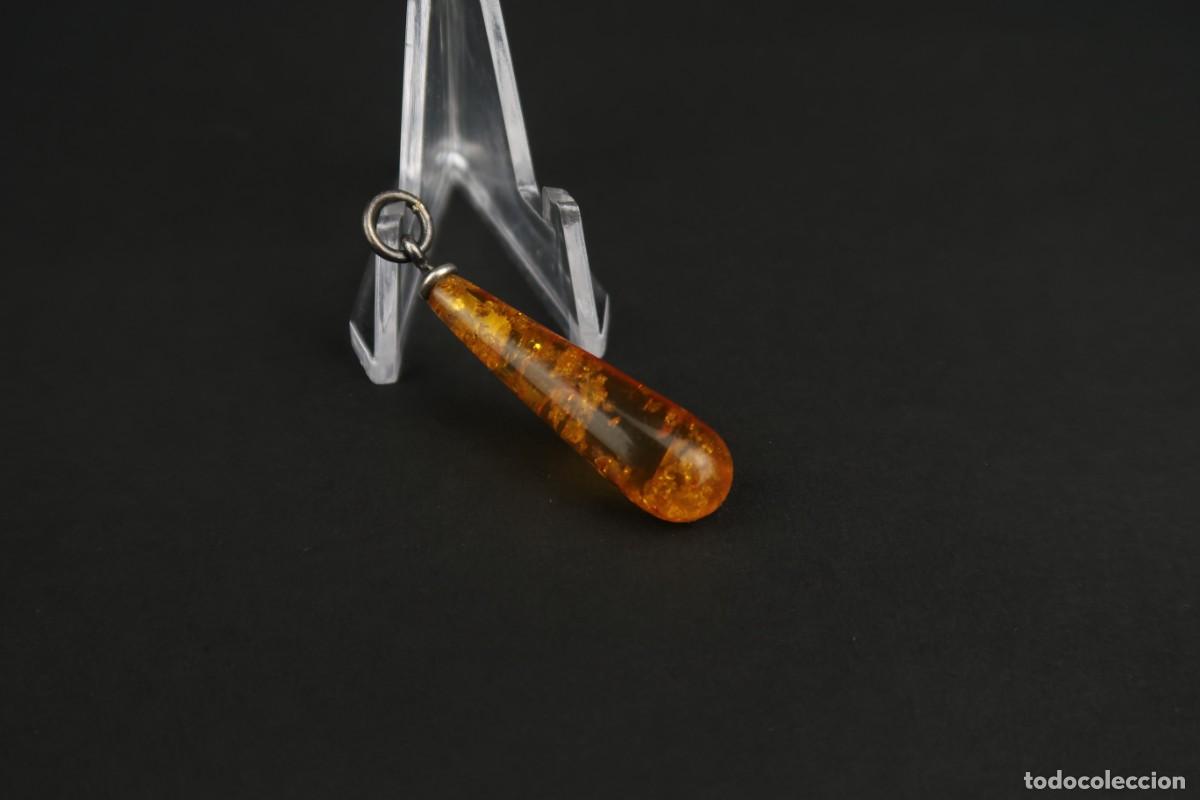 Joyeria: Antiguo Colgante de Plata y &Aacute;mbar - Foto 6
