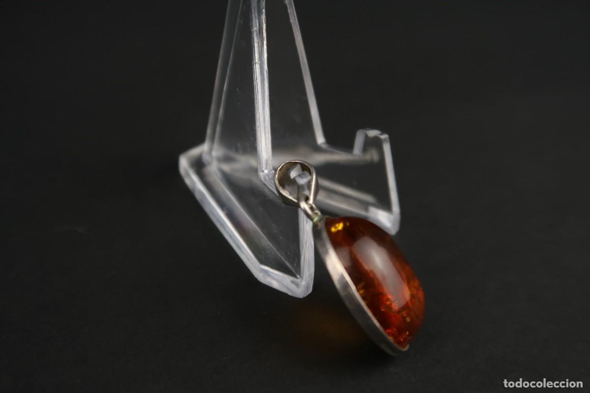 Joyeria: Antiguo Colgante de Plata y &Aacute;mbar - Foto 5
